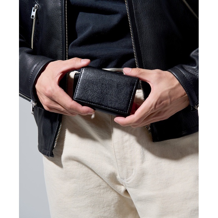 コンパクトウォレット マヤレザー ブラック W10R ≪BLACK≫ COMPACT WALLET / コンパクトウォレット – MOTO