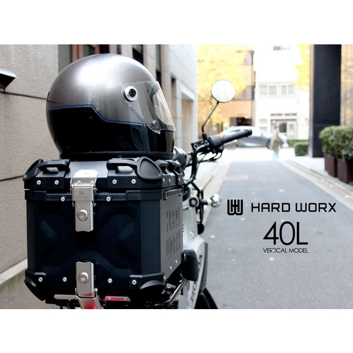 【お値下げ】45R ハケ目 カットワーク トップス HARD WORX バイク用 アルミトップケース 45L HXNE45