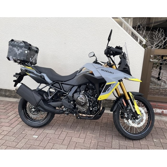 トップケース Q1 アルミ45L モフラージュモザイクグレー｜リアボックス