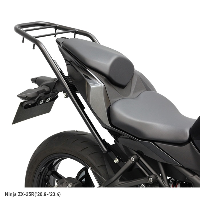 4℃のケース入れ Ninja ZX-25R ZX-4R SE ZX-4RR リアキャリア＋リアボックスセット30L
