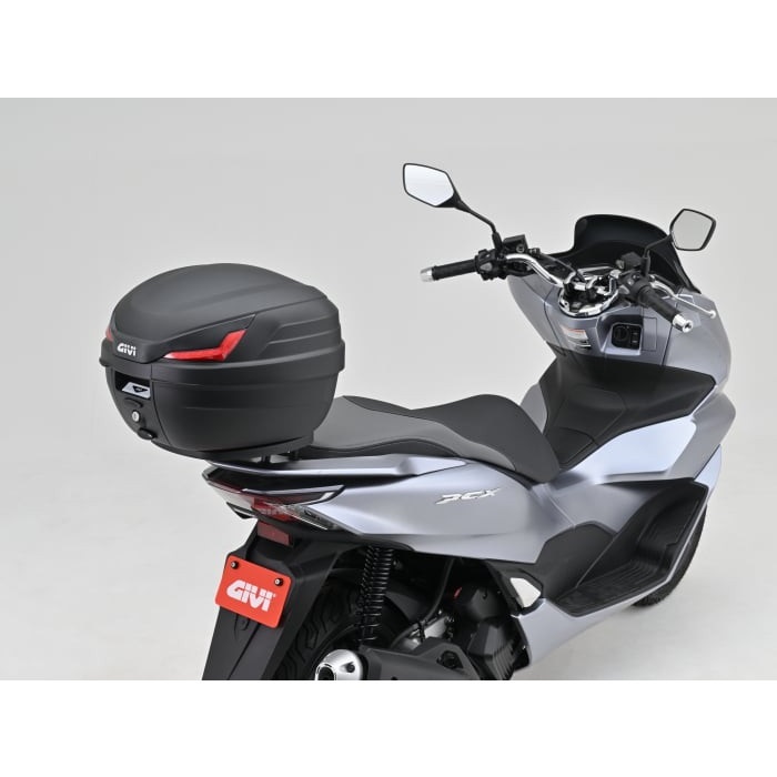 GIVIリアボックス 27L 未塗装ブラック レッドレンズ モノロックケース B27N 78033 B27NX モノロックケース 未塗装ブラック 27L トップケース｜リア