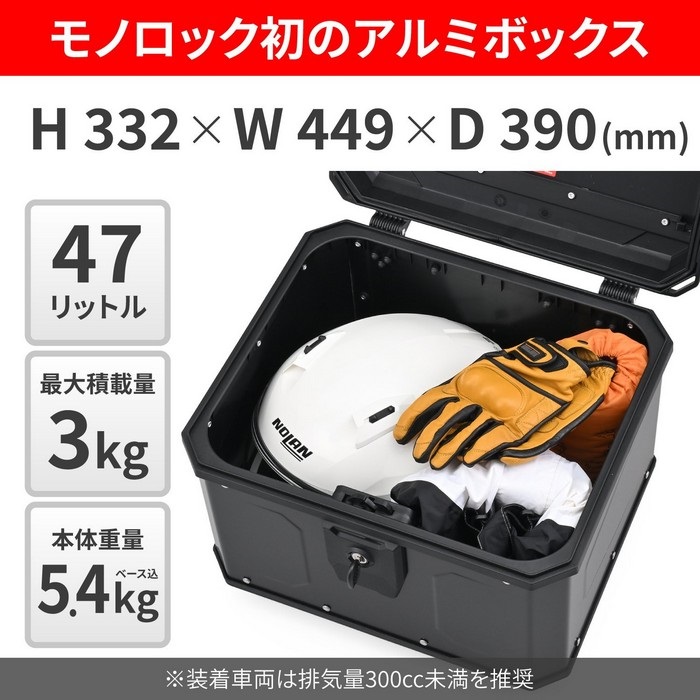 MTN47B（ブラックライン） マッターホルン｜リアボックス・トップ