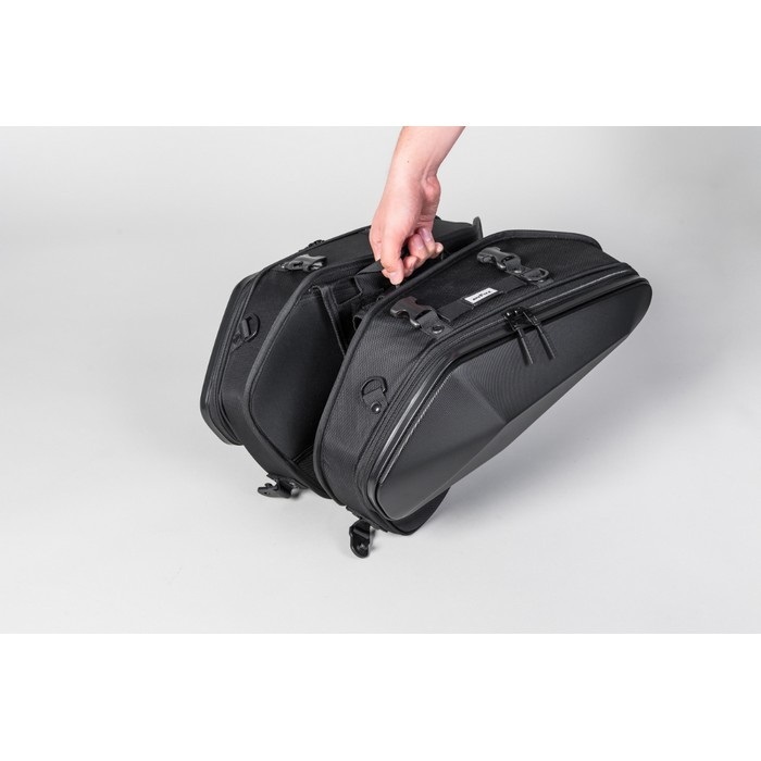 MOTOFIZZ】カービングシェルケース2 SS 20L(片側10L)｜サイドバッグ