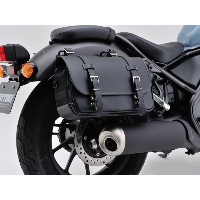 専用出品　ホグサドル付 DHS-1 サドルバッグ 9L プレーン / ブラック｜サイドバッグ・サドル