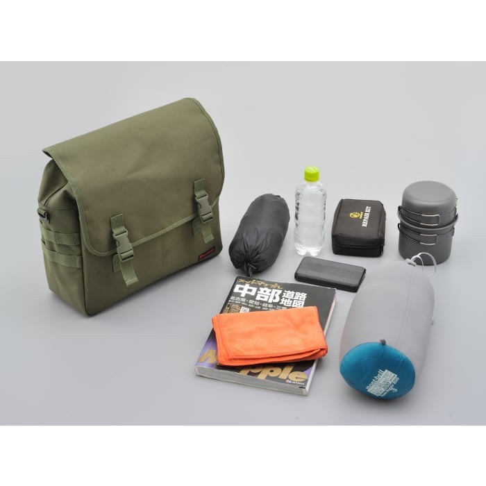 DHS-10 サドルバッグMIL 15L グリーン｜サイドバッグ・サドルバッグ