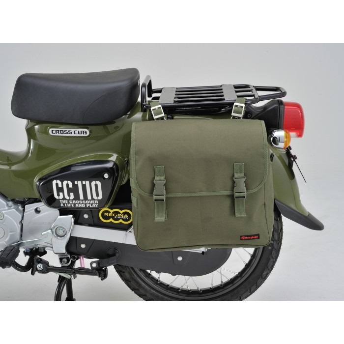 DHS-10 サドルバッグMIL 15L グリーン｜サイドバッグ・サドルバッグ