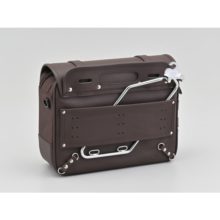 DHS-57 サドルバッグ インナー防水 ブラウン 12L｜サイドバッグ