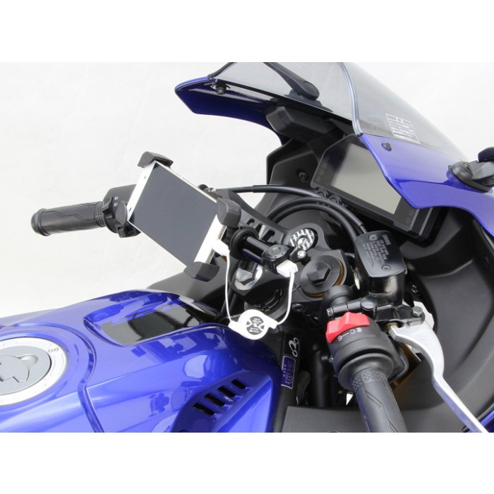 クランプバー USB電源付 YZF-R3 ABS 19-23｜スマホホルダー・マウント 