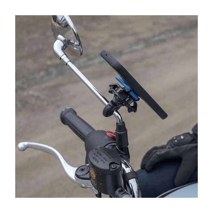 QuadLock iPhone15Pro用　バイクミラーマウント付き ミラーステムマウント バイク用スマホホルダー｜クアッドロック