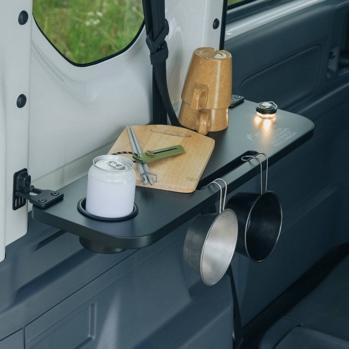 ラゲッジカフェテーブル N-VAN ブラック｜キャンプ用品｜の通販なら