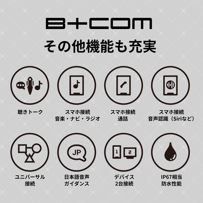 B+COM 7X EVO シングルユニット WHITE｜インカム｜の通販なら
