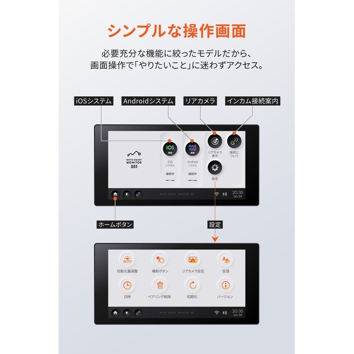 モトスマートモニター551｜ナビゲーション・スマートモニター
