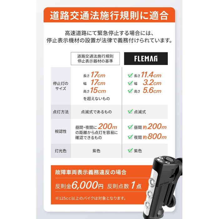 FLEMAG LED停止非常灯｜一般用品｜の通販なら、オートバイ用品店 