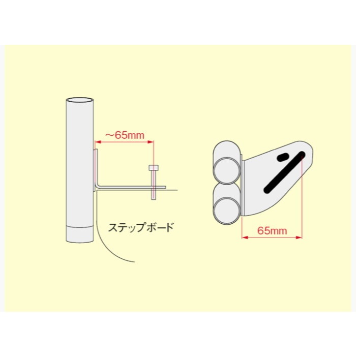 ロットホルダー ロッドホルダータイプV ビッグスクーター用｜その他｜の通販なら