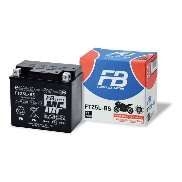 リキッドF05 FTZ5L-BS 制御弁式 (VRLA) バッテリー FTシリーズ【液入り充電済