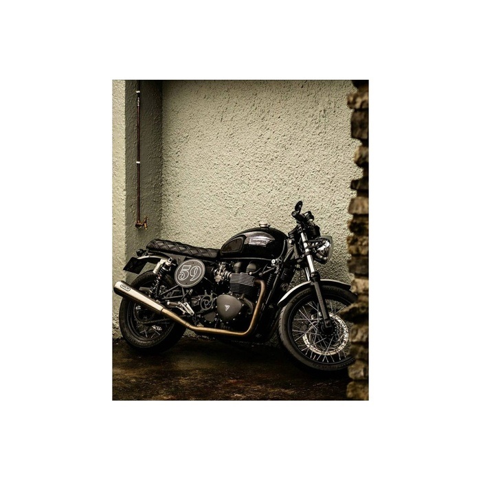 スプロケットカバー ブラック 空冷 T100 02-15 Scrambler 06-15