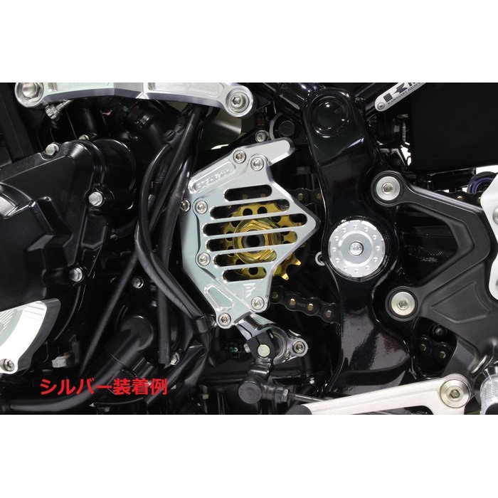 スプロケットカバーフルキット タイプ2 PFロゴ シルバー Z900RS/CAFE