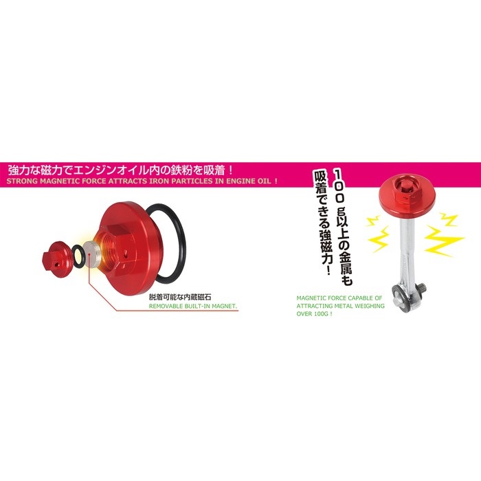 マグストレーナーキャップ ホンダ｜オイルパッキン・ドレンボルト