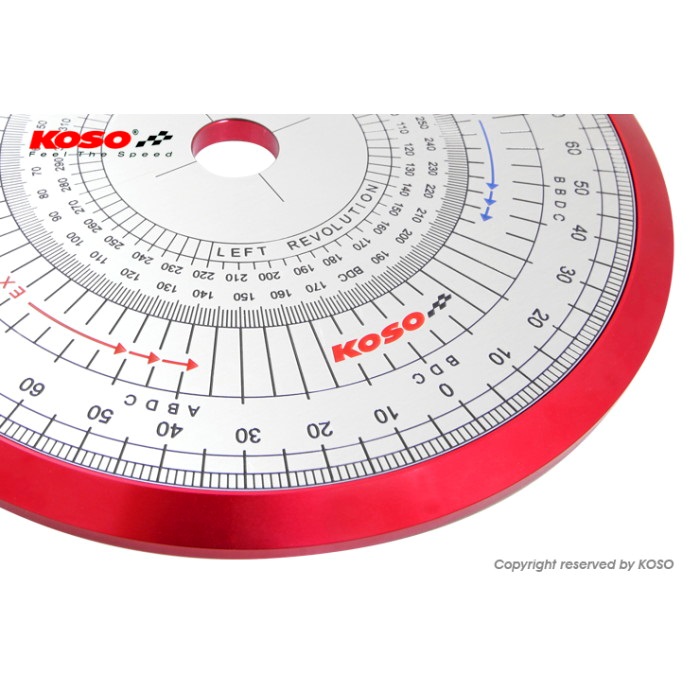 KOSO 全周分度器【バルブタイミング計測工具】汎用｜ハンドツール