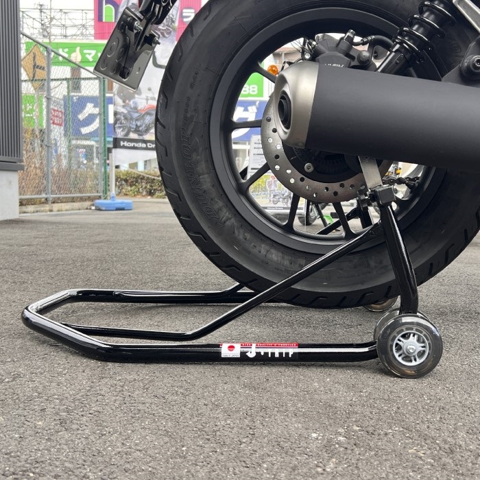 レブル/エリミネーター専用ローラースタンドセットト(受け付) 黒