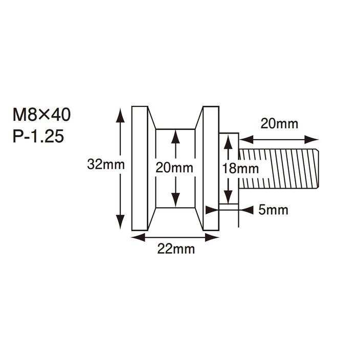 ZX-10R/CBR1000RR レーシングスタンドフック M8 ブルー