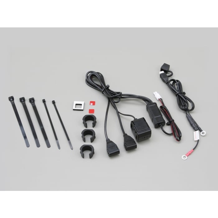 バイク専用電源 2.1A Type-A + シガーソケット / 2ポート + 1