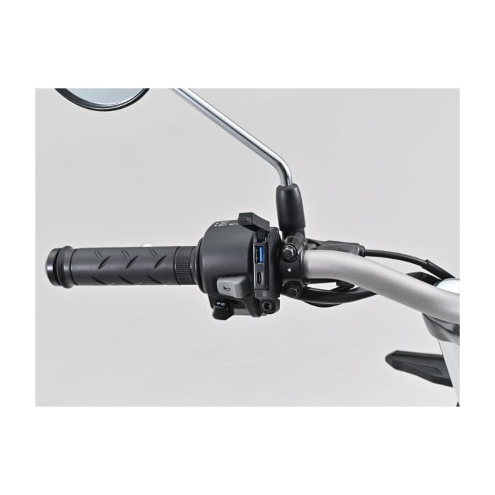 バイク専用電源 スレンダーUSB Type-A+Type-C（QC3.0/PD3.0）｜USB電源