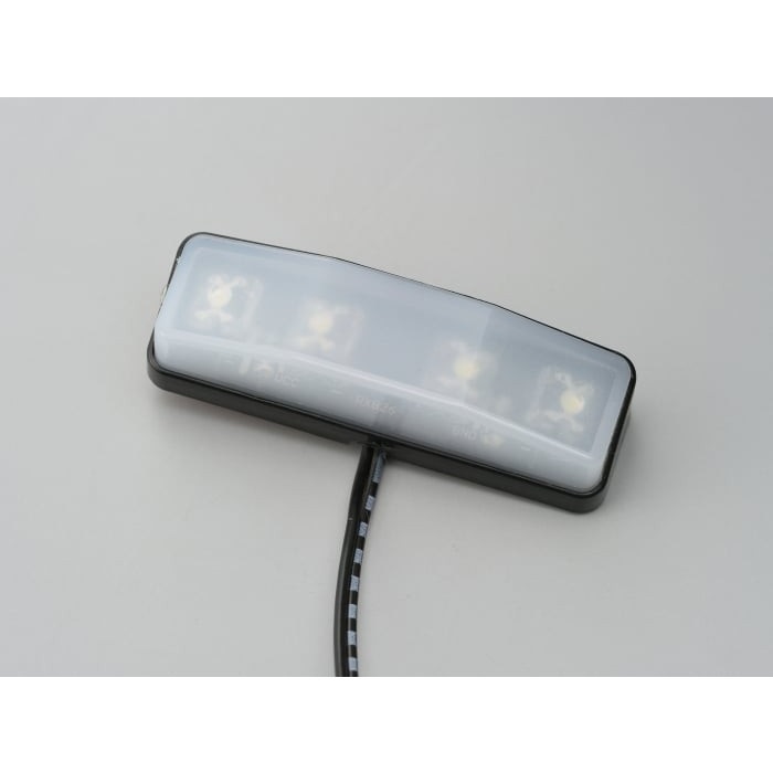 LEDライセンスランプ スクエアタイプ ナンバー角度向き45°【新保安基準