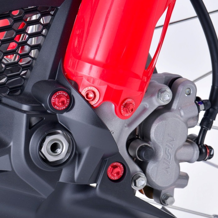 外装アルミボルトキット レッド 17本セット CRF450R 21-｜ボルト