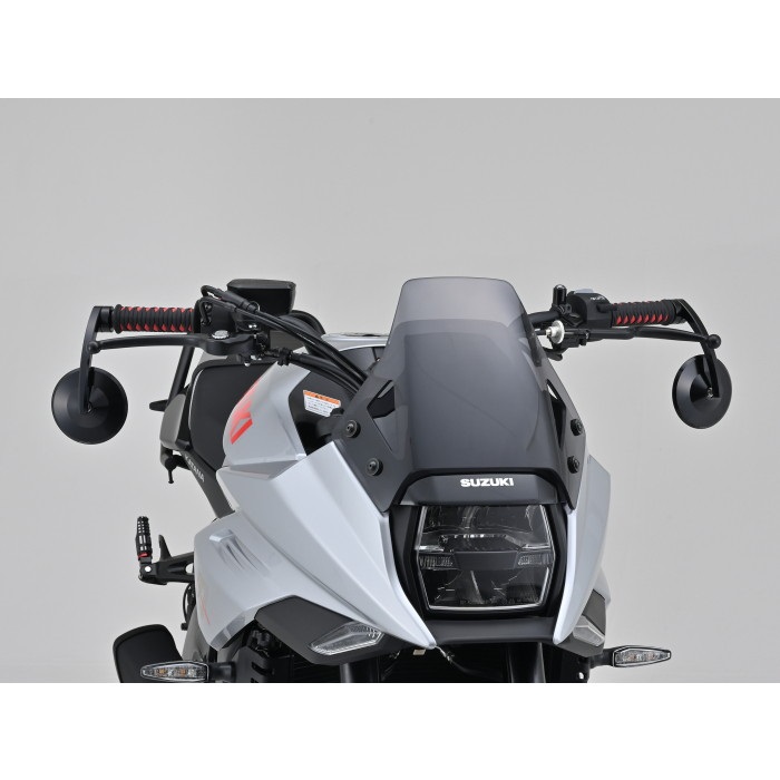 ハイサイダー バーエンドミラー モンタナEVO ブラック　2本セット【未使用品】 HIGHSIDER バーエンドミラー モンタナ EVO アダプター付属【新