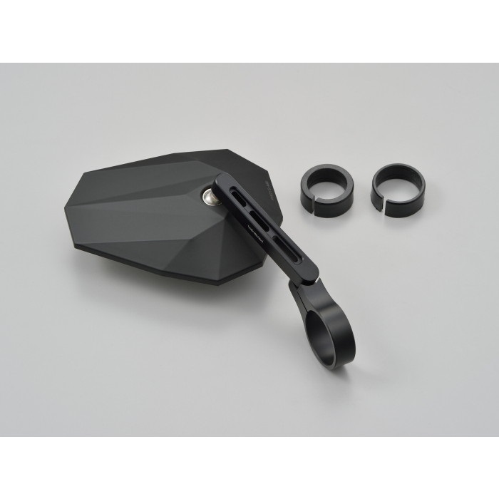 HIGHSIDER バーエンドミラー ステルス X5 マットブラック