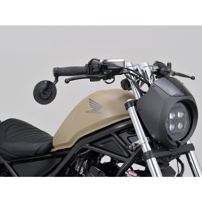HIGHSIDER バーエンドミラー コネロ ショート マットブラック