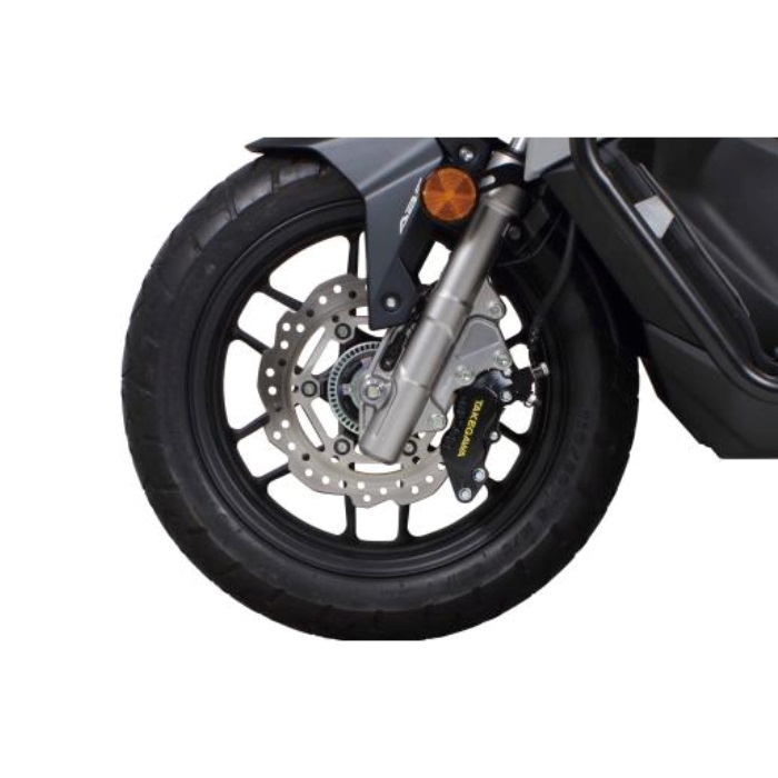 NUKABE アルミ4POTブレーキキャリパー アルミビレット4POTキャリパーフロントセット ブラック ADV150・ADV160