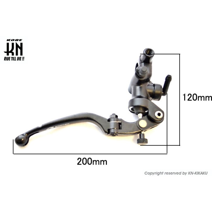 RCB 鍛造ラジアルポンプマスターシリンダー【S1】14mm【右】ブラック