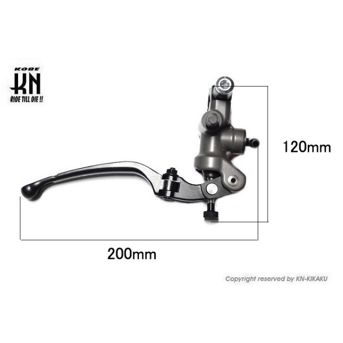 RCB 鍛造マスターシリンダー【S1】17mm【右】ブラック【ロングレバー