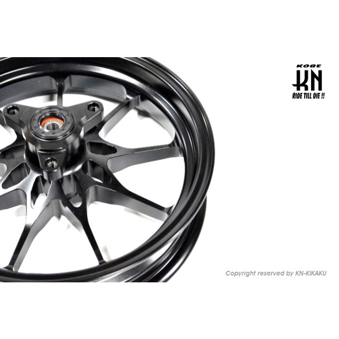 鍛造アルミホイール前後セット【ホンダディオDISK系】ブラック【タイプ