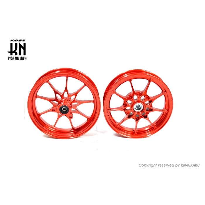 鍛造アルミホイール前後セット【ホンダディオDISK系】【タイプ1