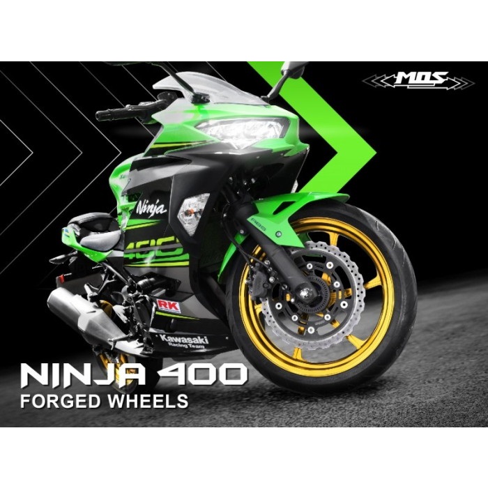 MOS 鍛造アルミホイール前後セット 【NINJA400/Z400/NINJA250/Z250