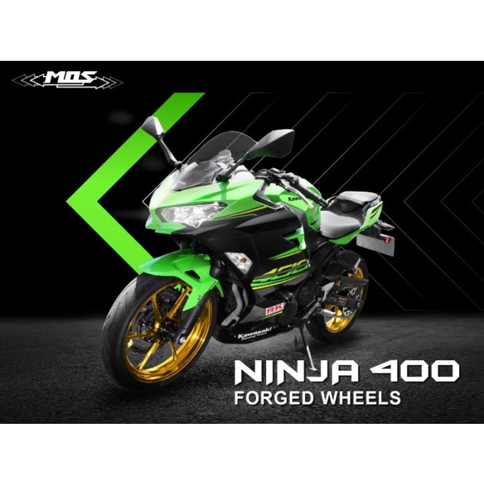 MOS 鍛造アルミホイール前後セット【NINJA400/Z400/NINJA250