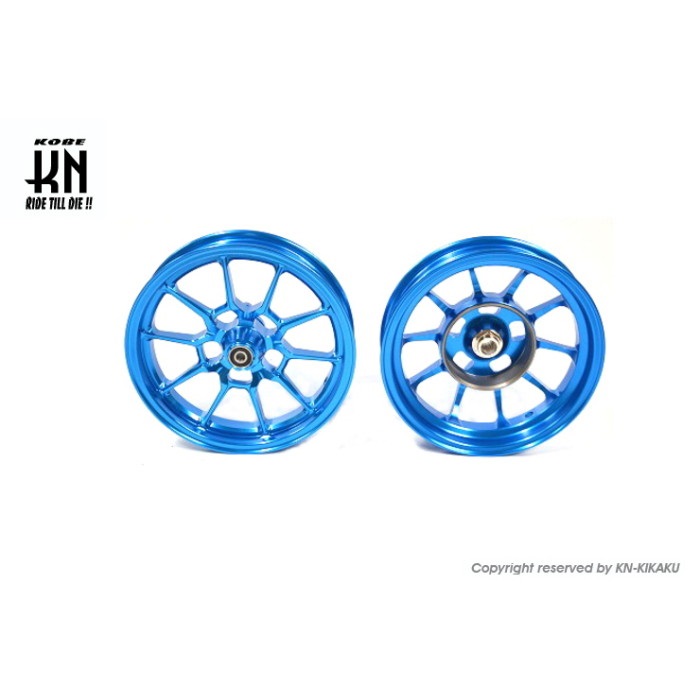 鍛造アルミホイール前後セット【アドレスV125/S(L0-)】ブルー【タイプ1