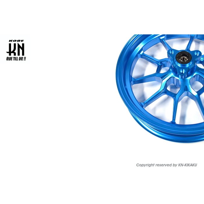 鍛造アルミホイール前後セット【アドレスV125/S(L0-)】ブルー【タイプ1