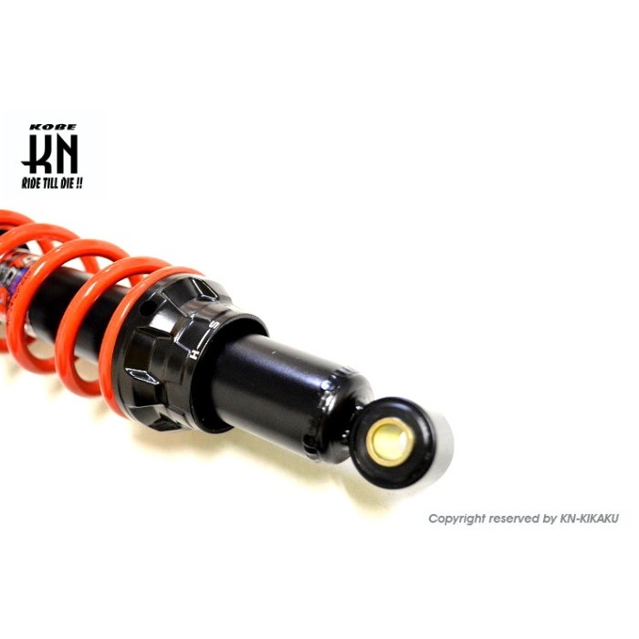YSS製DTGリアショックアブソーバーハンターカブJA65 345mm ブラック YSS リアショック【345mm】バネレート調整付き【DTGシリーズ】ブラック