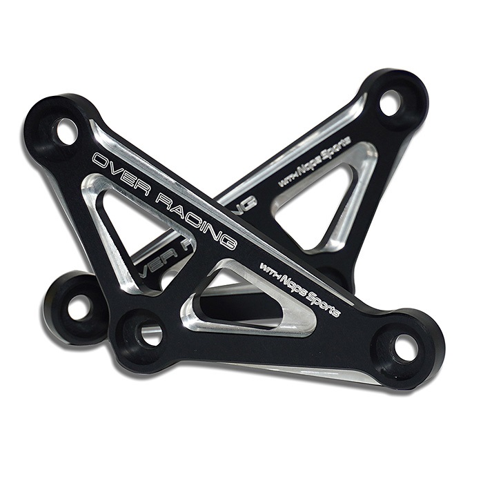 OVER Racing × Naps Sports リンクプレート マットBK/エッジング加工