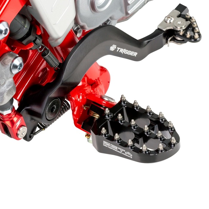アルミフットペグ ブラック KX250F/450F｜ステップバー｜の通販なら