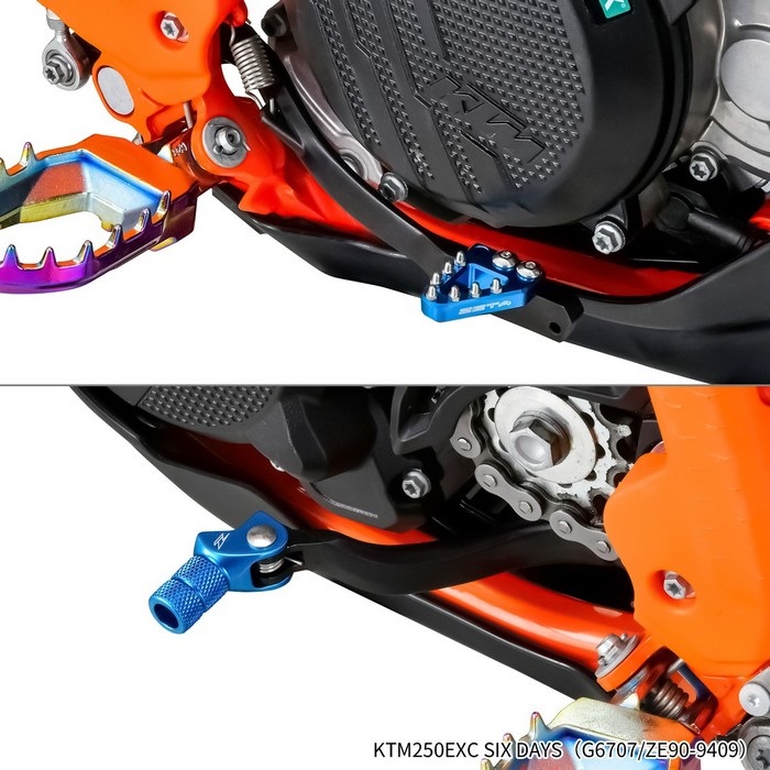 鍛造シフトレバー/ブレーキペダルセット H-Blue TC250/300'23-,TE250