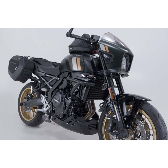 A417新品タグ付き FXR レーシング 黒　オフロードベスト未使用品　送料込 クラッシュバー ブラック GSX-8T/TT 26｜エンジンガード・サブフレーム