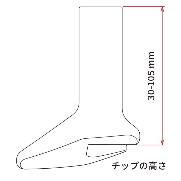 オプション/リプレースメントチップ 鍛造アルミキックスタンド用