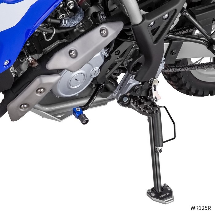 サイドスタンドエクステンダー ブラック/シルバー WR125R/WR155R'20
