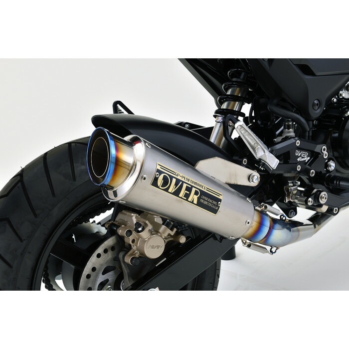 マフラー GPパフォーマンス チタン UP RS-R GROM 13-15 OVER RACING GP-PERFORMANCE RS-R フルエキゾーストマフラー (フルチタン) GROM 21