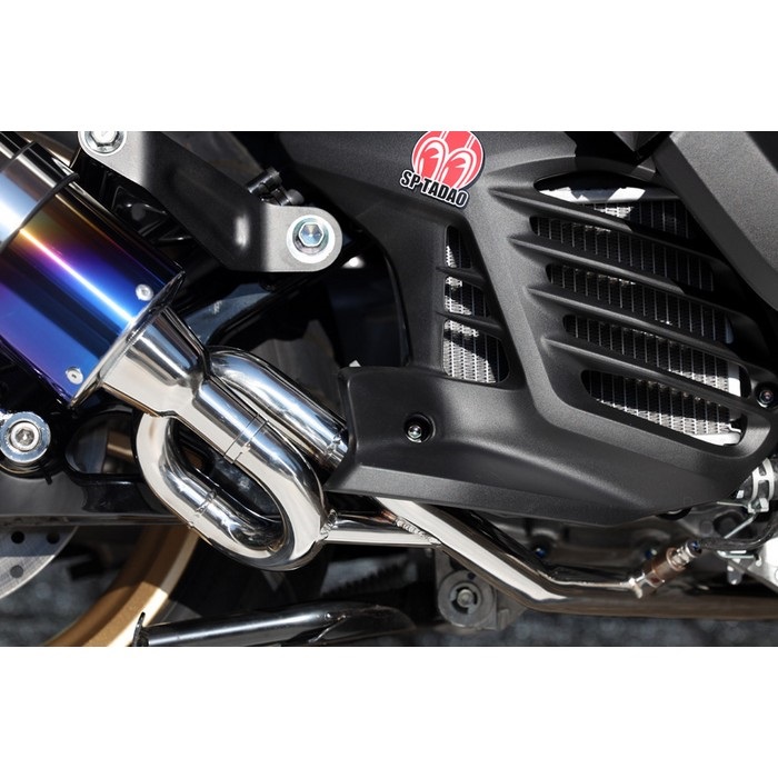 PURESPORT フルエキゾーストマフラー ”S” TitanBlue NMAX125/シグナス 